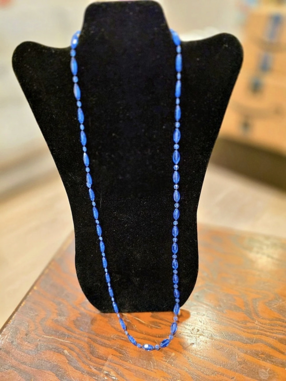Blue Beaded Necklace